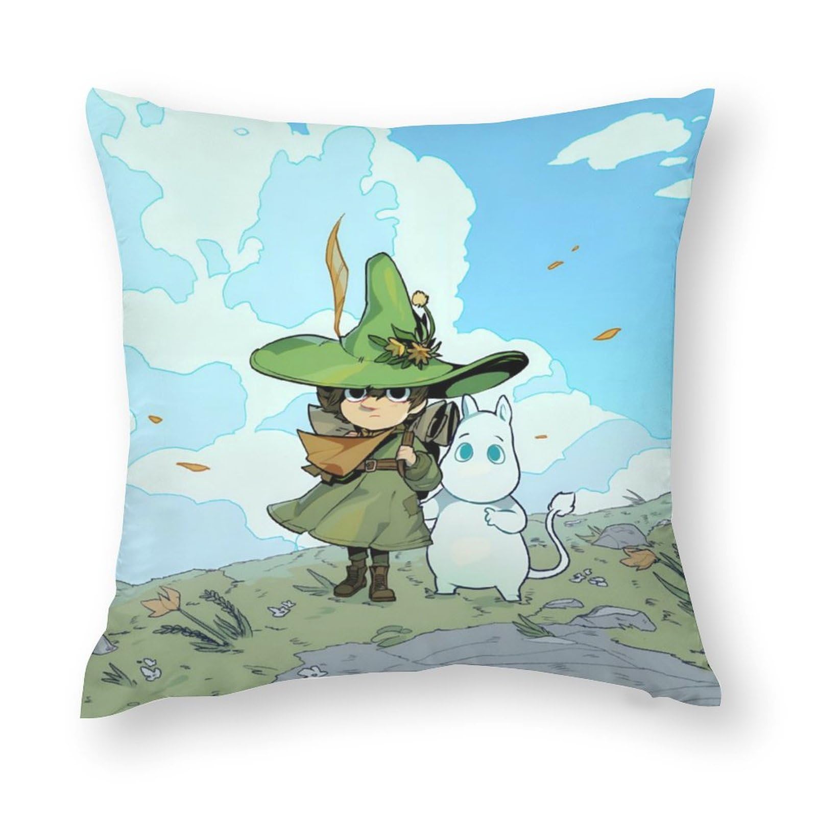 Amazon｜ムーミン スナフキンクッションカバー 抱き枕カバー 4枚セット